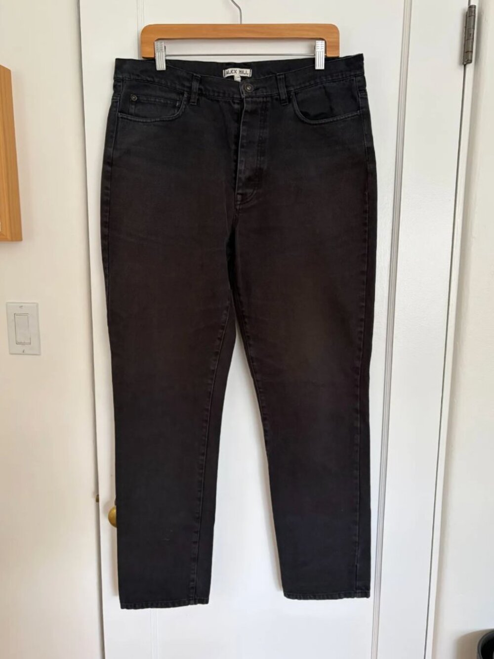 Alex Mill Straight leg Jean in Washed Black